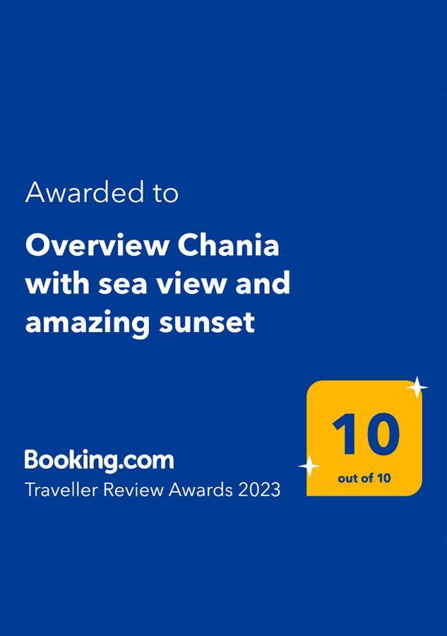 Overview Chania With Sea View And Amazing Sunset Exterior photo